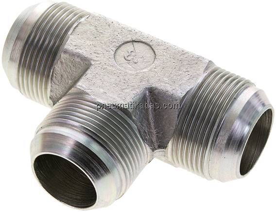 T-Stück,UN 1-5/8"-12 AG (JIC), Stahl verzinkt