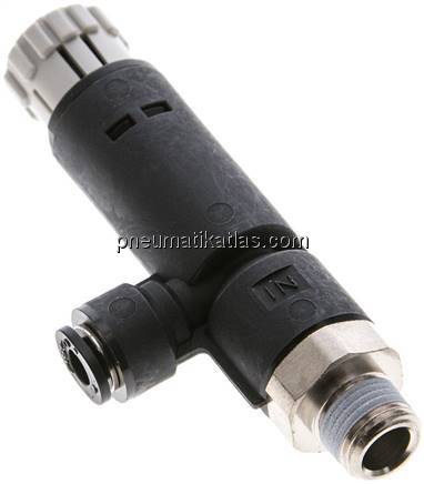 Druckregler R 1/8"-4mm, ohne Manometer, IQS-Standard