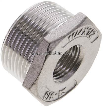 Reduziernippel R 1-1/4"(AG)-Rp 1/2"(IG), 1.4408