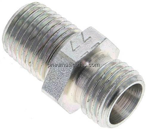 Gerade Schneidringverschr. NPT 1/4"-8 L (M14x1,5), ohne Mutter & Schneidring, St