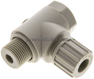 Winkel-Verschraubung G 3/8"-10x8mm, Polypropylen, Hohlschraube