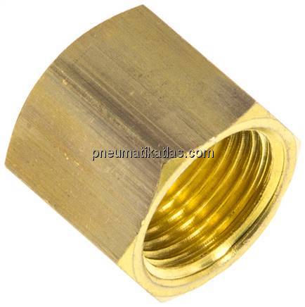 Überwurfmutter f. Klemmringverschraubung 8 (M12x1)mm, Messing