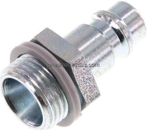 Kupplungsstecker (NW7,2) G 3/8"(AG), Stahl gehärtet & verzinkt