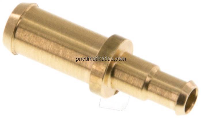 Gerader Steckanschluss 6mm-4mm innen, Messing