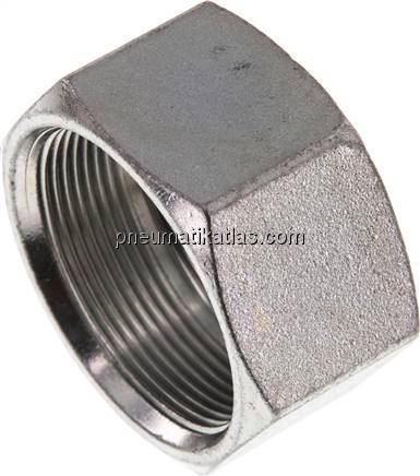 Überwurfmutter f. Schneidringverschr. 38 S (M52x2), Stahl verzinkt