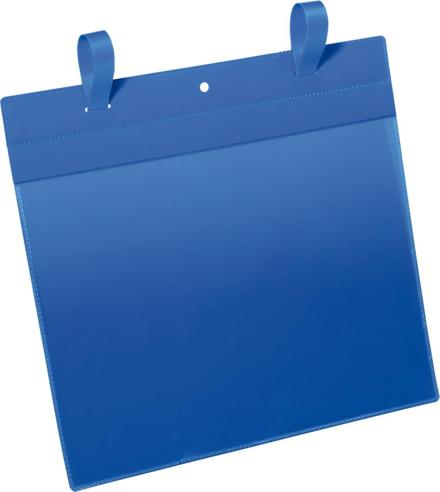 Dokumententasche B210xH297 mm A4 quer blau mit Lasche VE 50 Stück