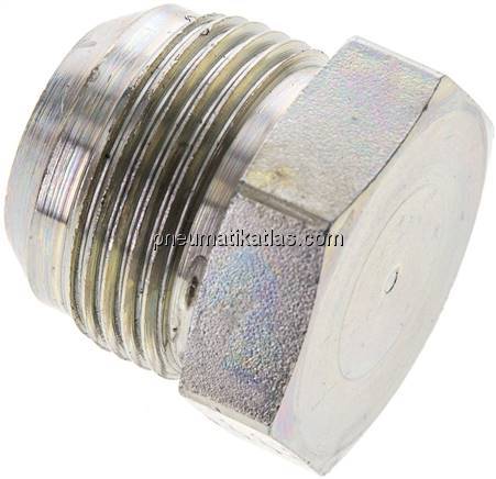 HD-Verschlussstopfen UN 1-5/16"-12(JIC), Stahl verzinkt