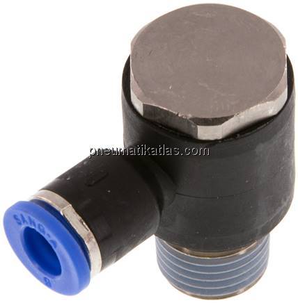 Winkel-Steckanschluss R 1/4"-6mm, IQS-Standard