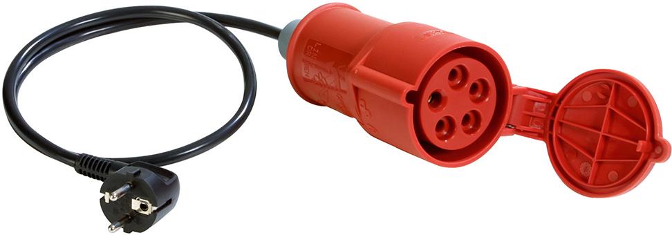 Drehstromadapter 16 A CEE-Schuko Benning