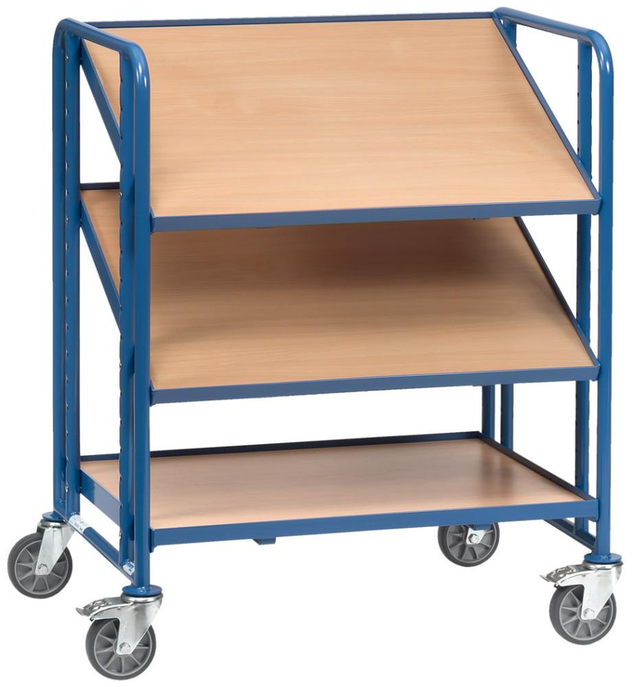 Eurokasten-Wagen 2391 200kg 3Eb. 825x610mm Holzfetra