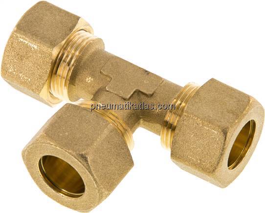 T-Klemmringverschraubung 16 (M22x1,5)mm, Messing