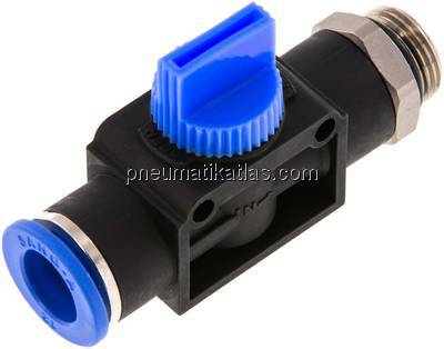 3/2-Wege-Absperrventil G 3/8"-12mm, Gewindeseite entlüftend