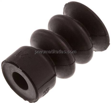 Balgsauger, 2,5-fach, Ø 14x10mm, NBR (60A), schwarz