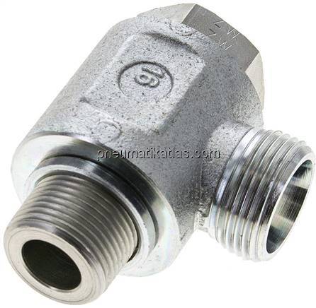 Winkel-Schwenkverschraubung G 3/4"-20 S (M30x2), ohne Mutter & Schneidring, Stah