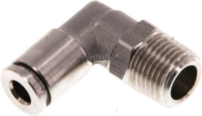 Winkel-Steckanschluss, pos. R 1/8"-4mm, IQS-Edelstahl