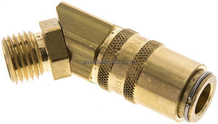 45°-Temperierkupplungsdose 9mm Zapfen,M 14x1,5(AG)