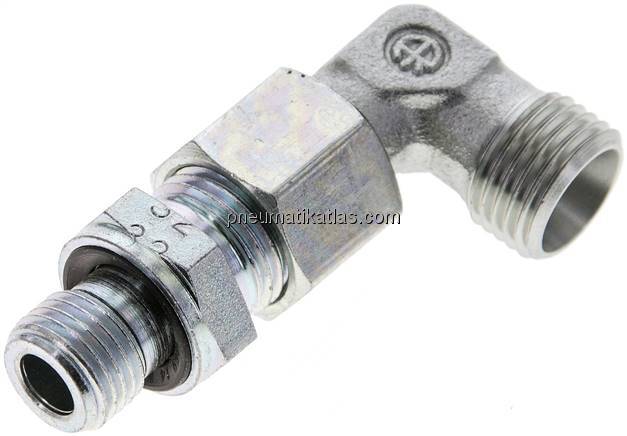 Einstellb. Winkel-Schneidringverschr. G 1/4"-10 L (M16x1,5), ohne Mutter & Schne