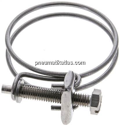 Drahtschlauchschelle 45 - 50mm, 1.4301