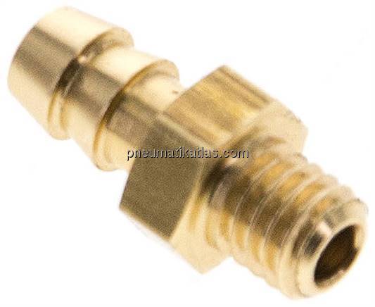 Gerader Steckanschluss M 5-4mm innen, Messing