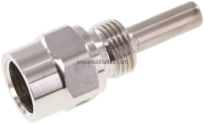 Schutzrohr zum Einschrauben (G 1/2"), 63mm, 1.4571