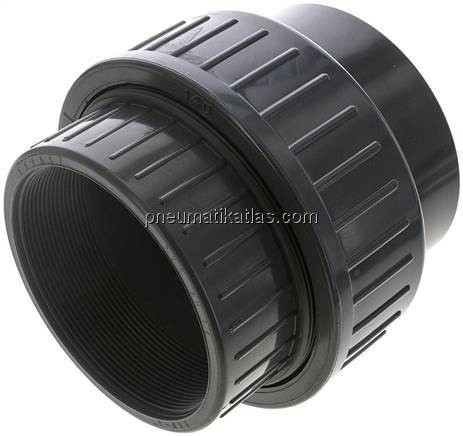 Gewindeverschraubung, PVC-U/ FKM, Rp 4" IG