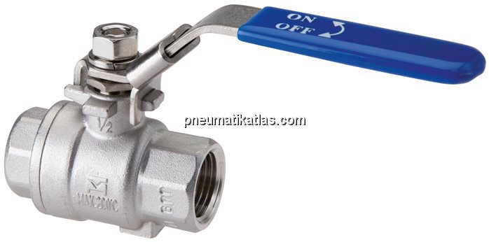 Exemplarische Darstellung: Edelstahl-Kugelhahn 2-t