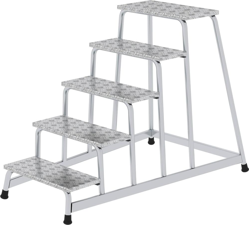 Alu-Arbeitspodest 5 Stufen starr Podesthöhe 1,00 m Arbeitshöhe bis 3,00 m