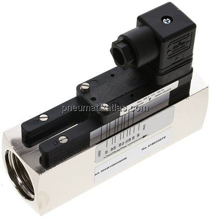 Durchflusswächter G 1", 30 - 90 l/min, Messing vernickelt