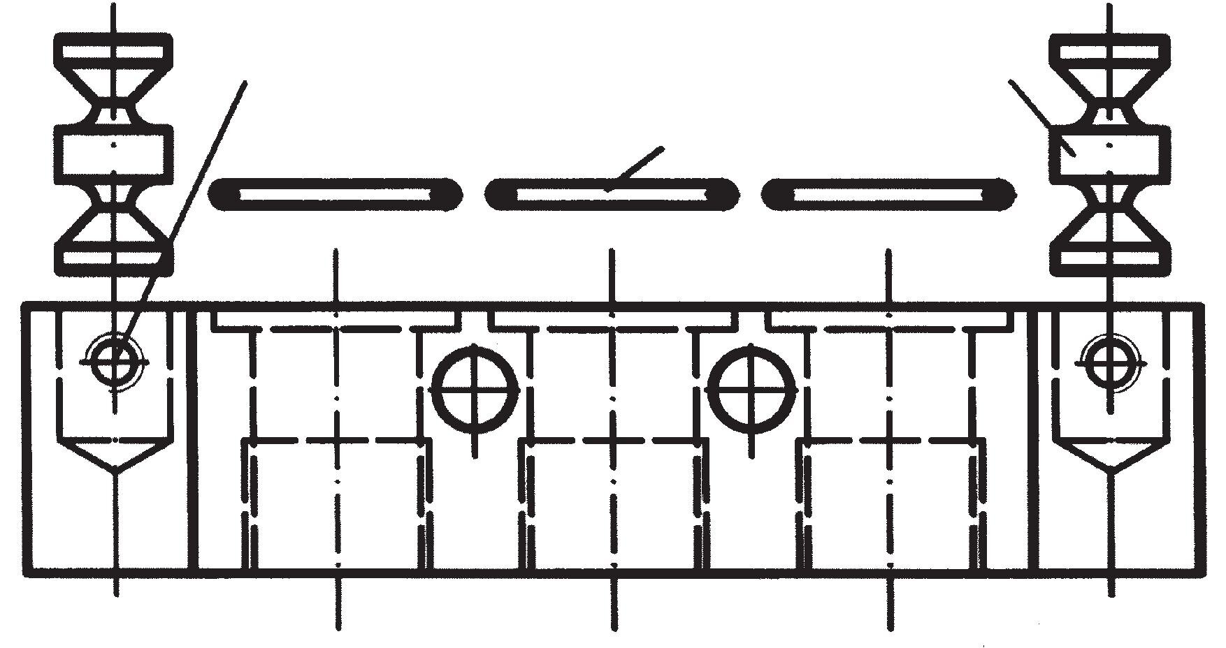 Zeichnung: Montagebeispiel Grundplattensystem, für