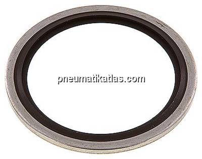 Hydraulik-Dichtring mit FKM-Einlage, für Gewinde G 1-1/2"