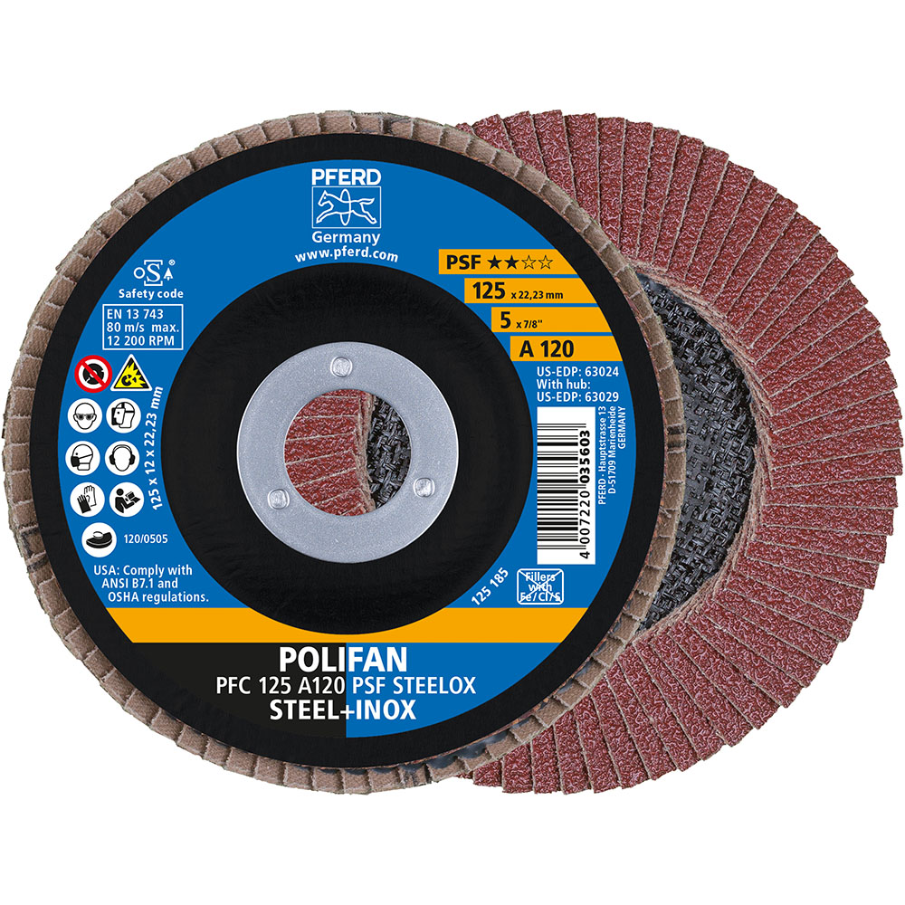 POLIFAN-Fächerscheiben PFC 125 A 120 PSF STEELOX