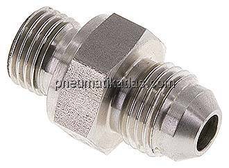 Doppelnippel G 1/4"-UNF 9/16"-18(JIC), 1.4571