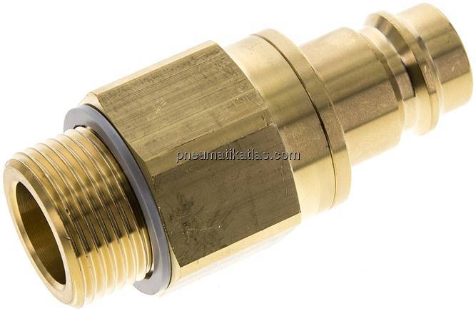 Kupplungsstecker (NW19) G 1"(AG), Messing