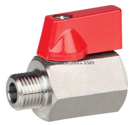 Exemplarische Darstellung: Edelstahl-Mini-Kugelhah