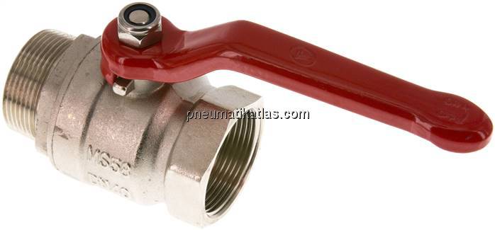 Messing-Kugelhahn, Eco-Line, R 1-1/2" / Rp 1-1/2", 0 - 25bar