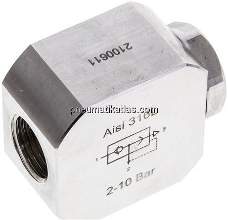 Edelstahl-Schnellentlüftungsventil, G 1/2"