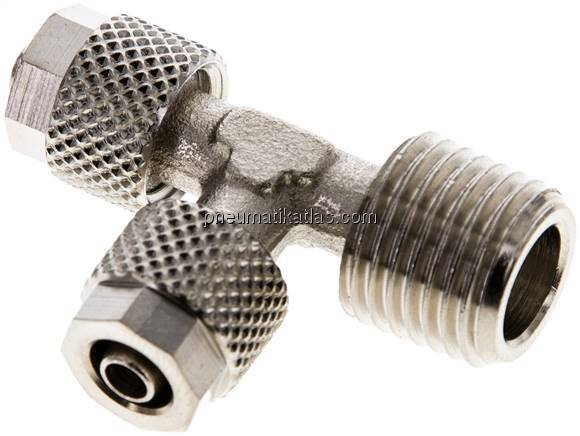 LE-Verschraubung R 1/4"-6x4mm, Messing vernickelt