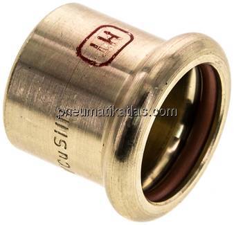 Pressfitting, Verschlusskappe, 22mm, Kupfer / Kupferlegierung