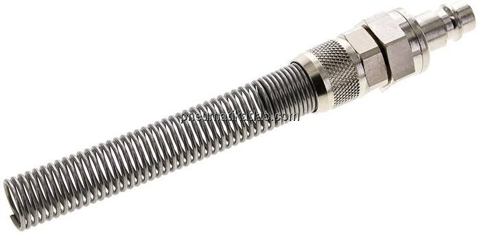 Kupplungsstecker (NW7,2) 12x9mm Schlauch m. Knickschutz