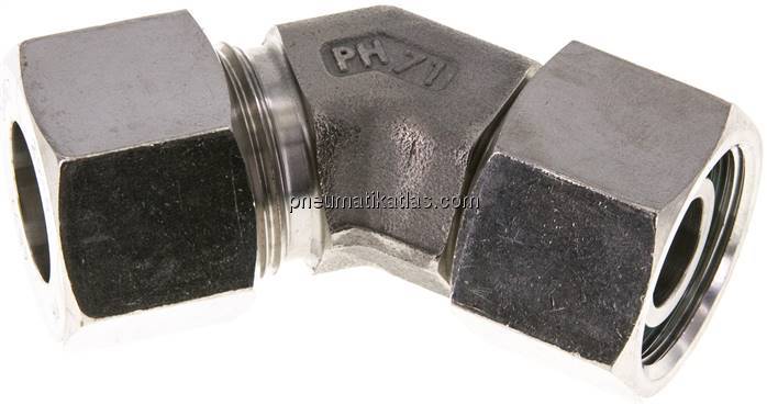 Einstellb. 45°-Schneidringverschraubung 20 S (M30x2), 1.4571