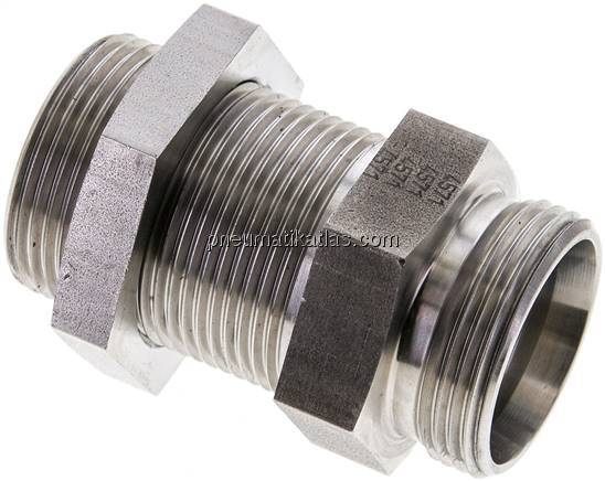 Schott-Schneidringverschraubung 28 L (M36x2), ohne Mutter & Schneidring, 1.4571