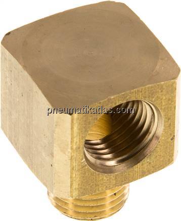 90°-Winkel G 1/4"(IG)-G 1/4"(AG), Messing