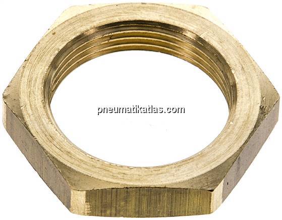 Sechskant-Gegenmutter M 28x1,5, Messing