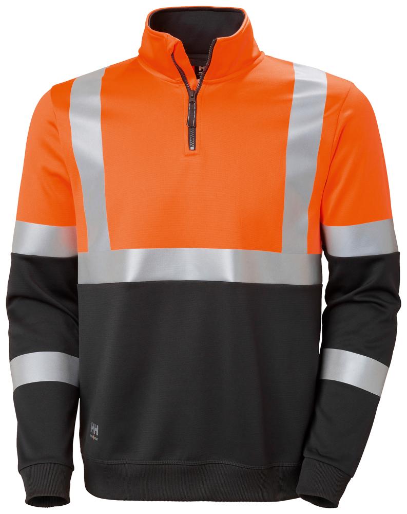 Warn-Sweat-ZIP, orange, Gr.2XL