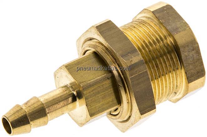 Abreißkupplungsdose (NW5) 6 (1/4")mm Schlauch, Messing