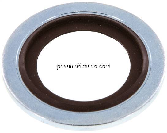 Hydraulik-Dichtring mit FKM-Einlage, für Gewinde M 18