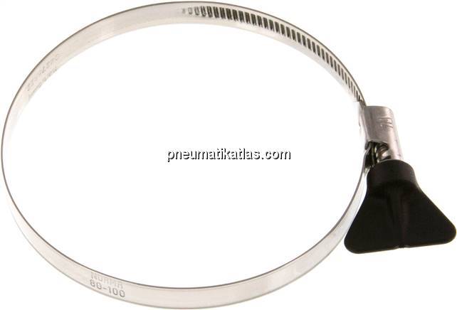 9mm Schlauchschelle 80 - 100mm, 1.4301 (W4) (NORMA)