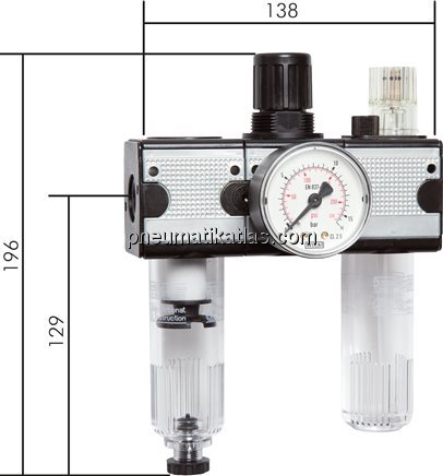 Exemplarische Darstellung: Wartungseinheit 3-teili