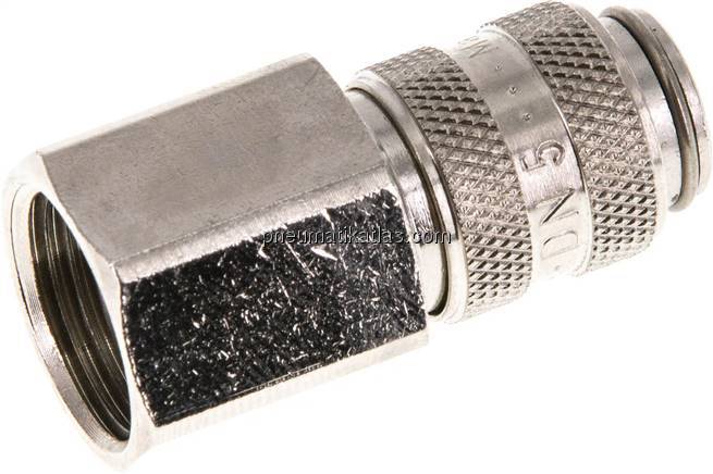 Kupplungsdose (NW5) G 3/8"(IG), Messing vernickelt