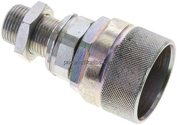 Schott-Schraubkupplung, Stecker Baugr.3, 12 S (M20x1,5)